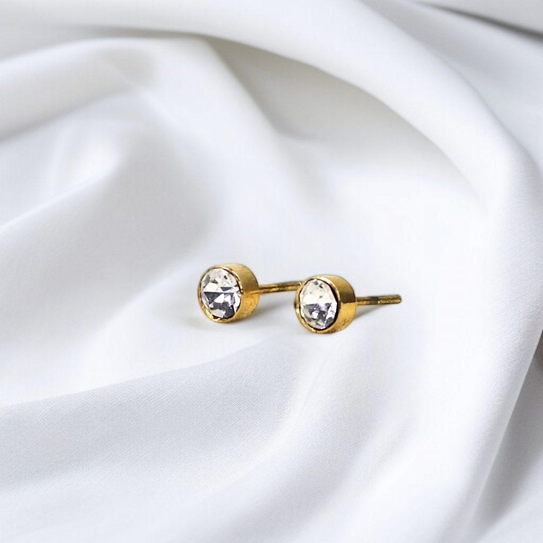 Luxury Crystal Stud Earrings by Celvyn
