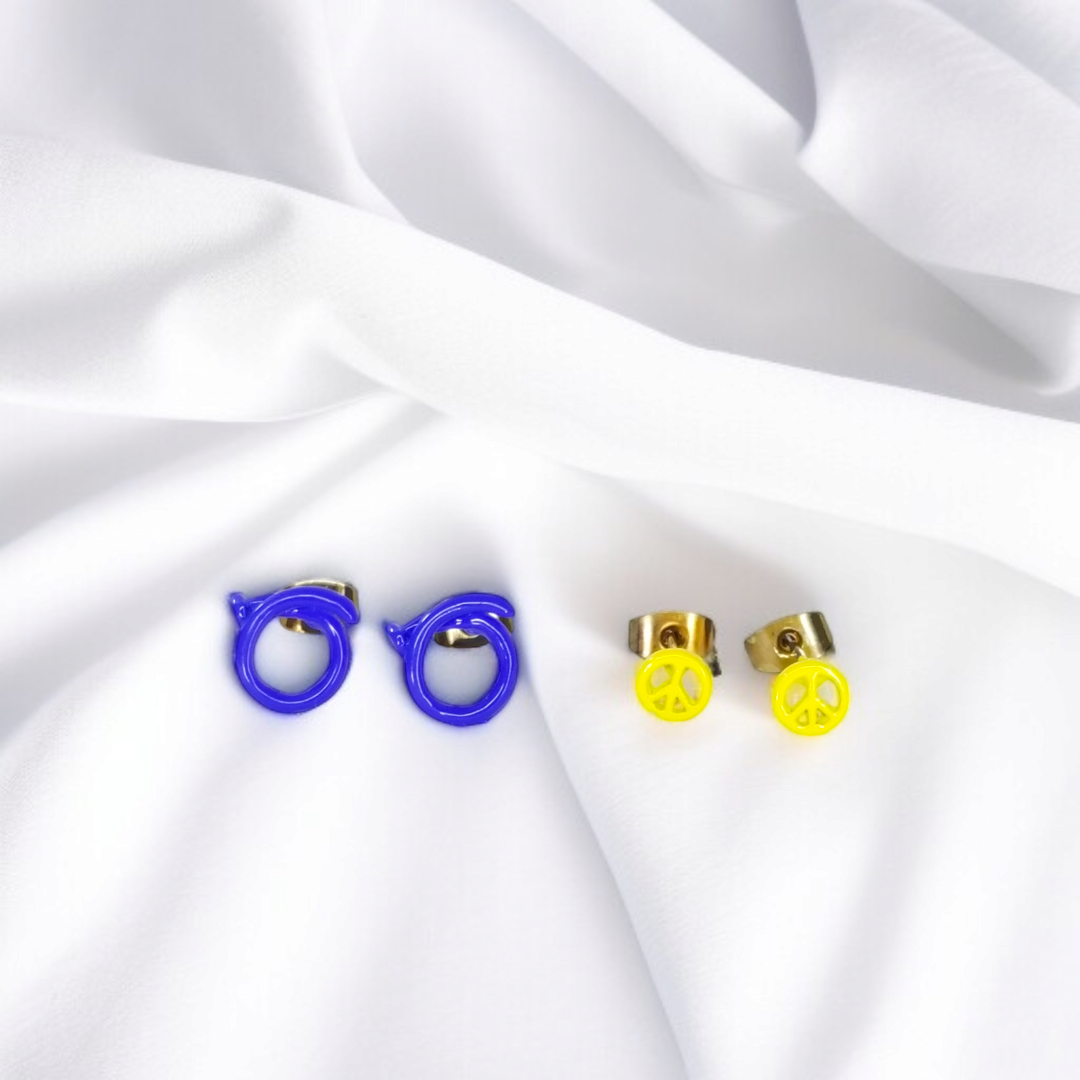 Exclusive Pop of Color Mini Hoops