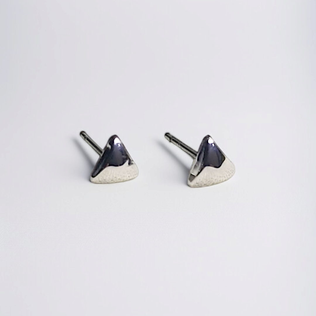 Affordable Luxury Mountain Peak Stud Earrings by Celvyn