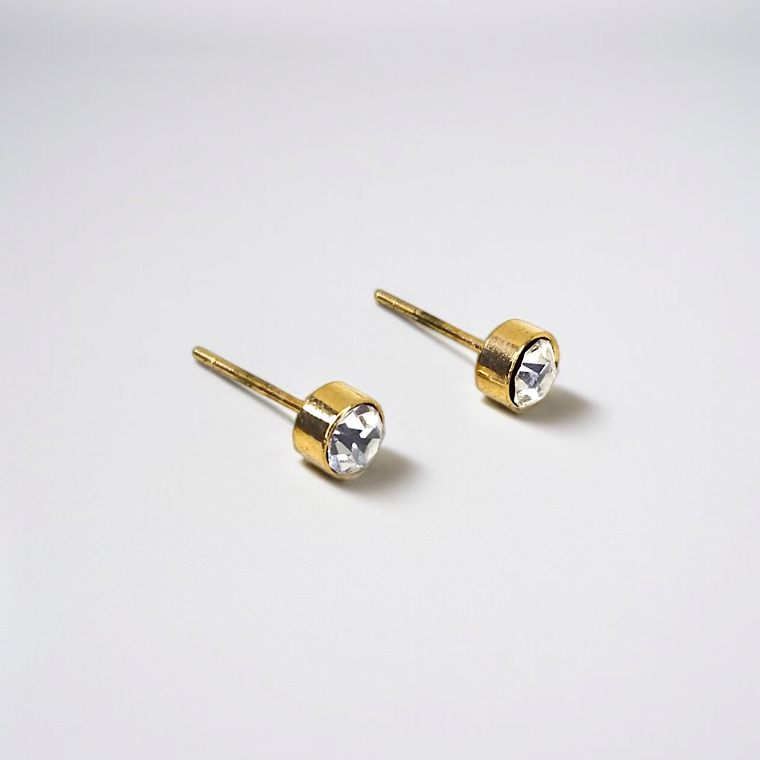 Luxury Crystal Stud Earrings by Celvyn
