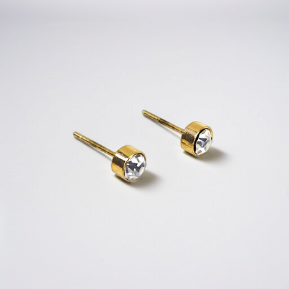 Luxury Crystal Stud Earrings by Celvyn