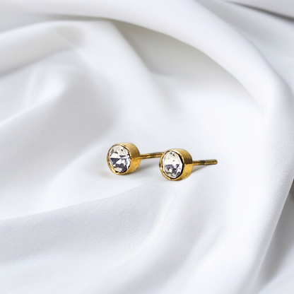 Luxury Crystal Stud Earrings by Celvyn