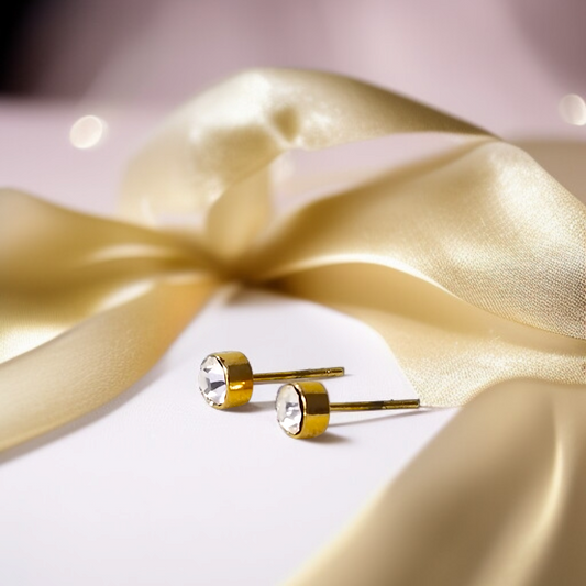Luxury Crystal Stud Earrings by Celvyn