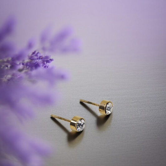 Luxury Crystal Stud Earrings by Celvyn
