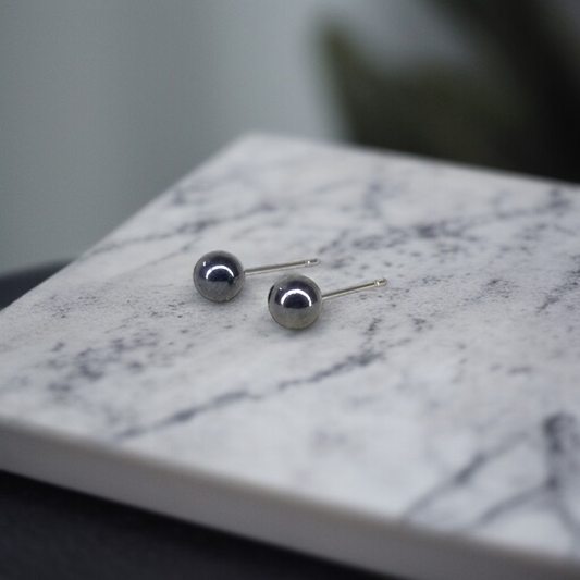 Luxury Ball Stud Earrings by Celvyn