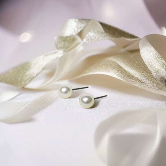 Pearl Stud Earrings