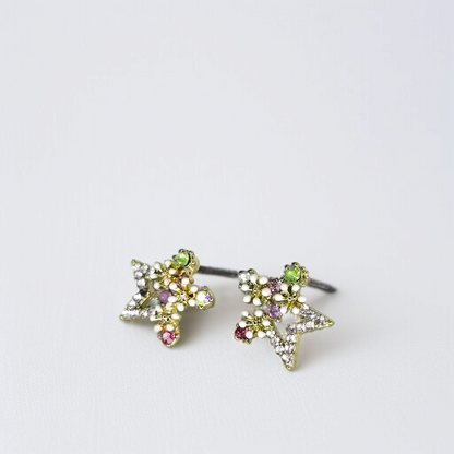 Flower & Star Stud Earrings