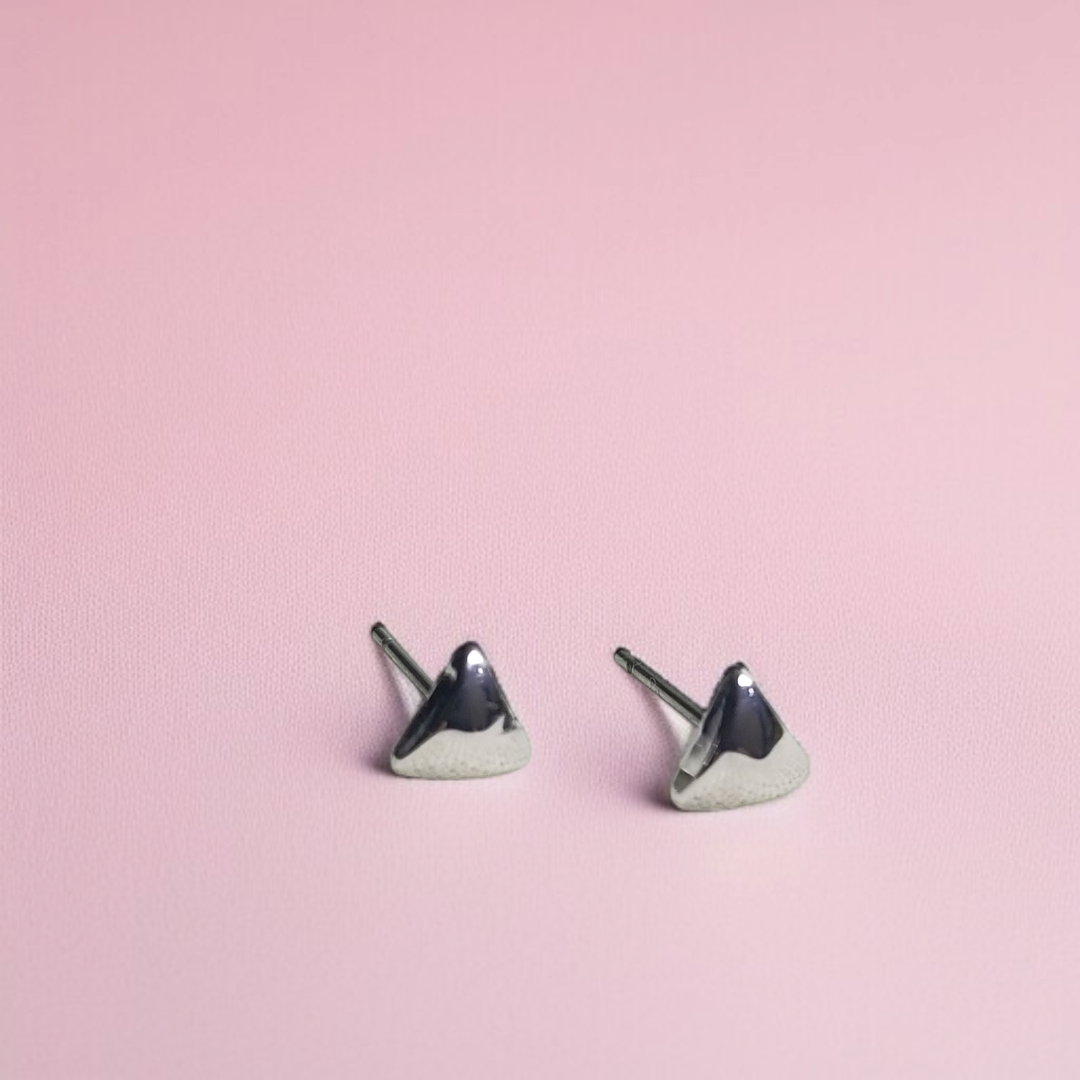 Affordable Luxury Mountain Peak Stud Earrings by Celvyn