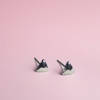 Affordable Luxury Mountain Peak Stud Earrings by Celvyn